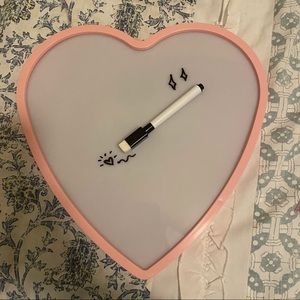 Heart LED light whiteboard